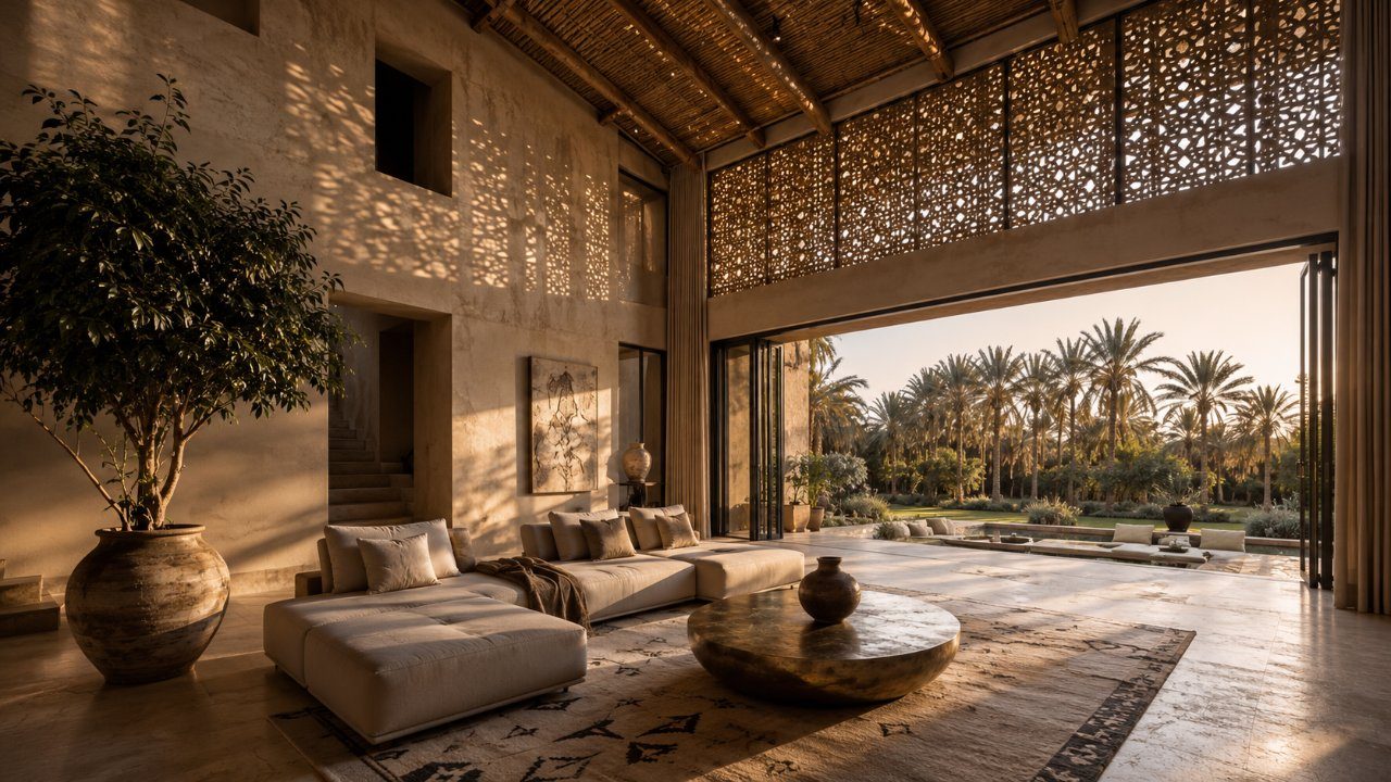Juatha living room biophilic