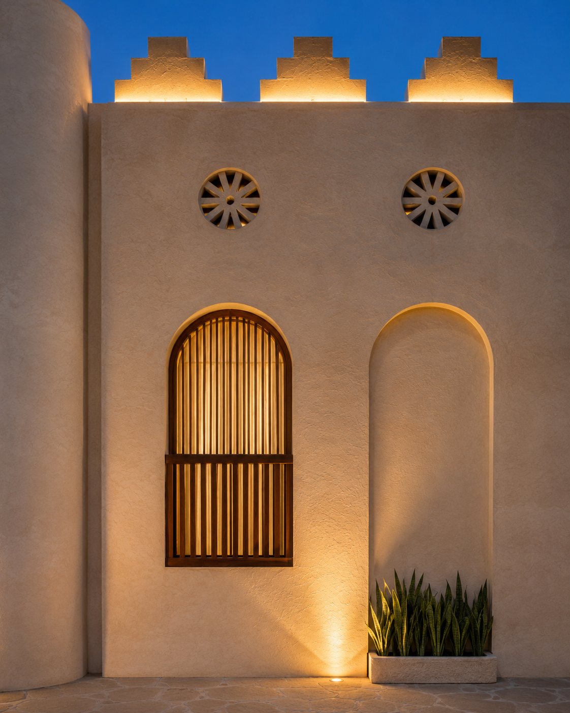 Juatha facade closeup