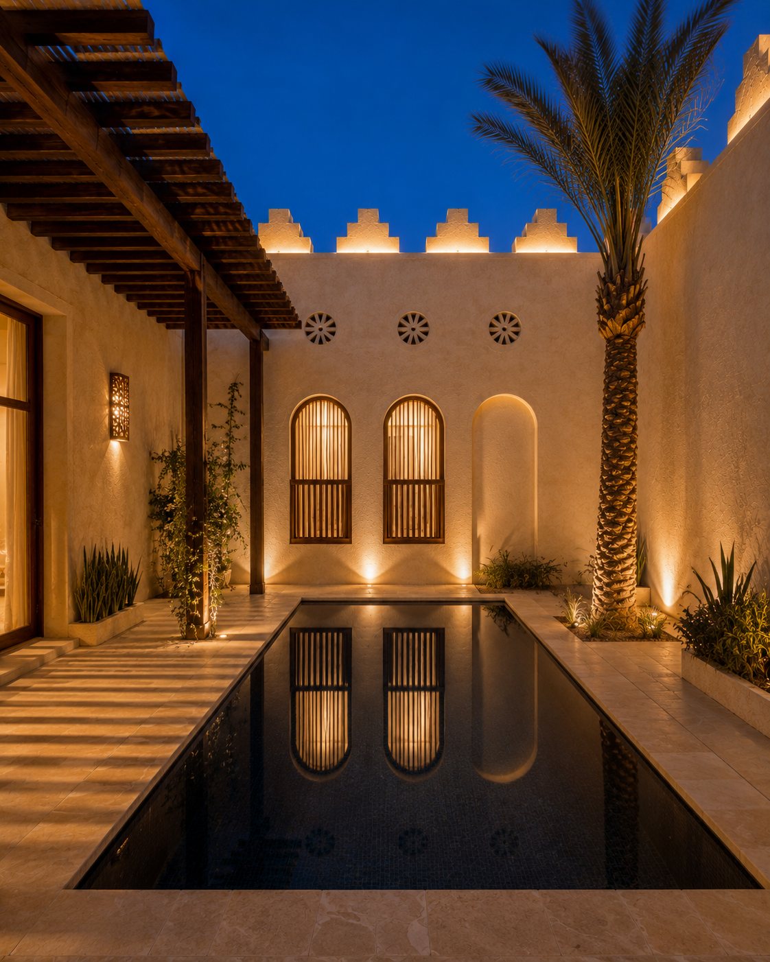 Juatha courtyard pool