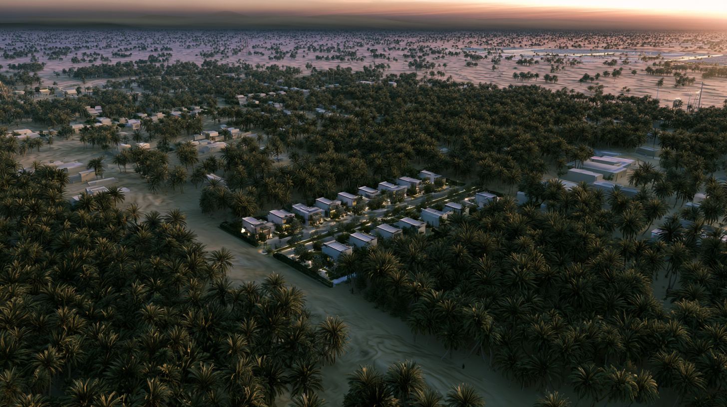 Jubail twenty-eight villa estate — aerial