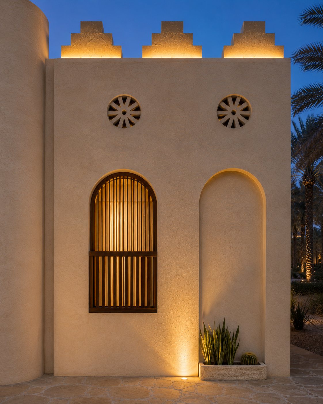 Jubail facade closeup